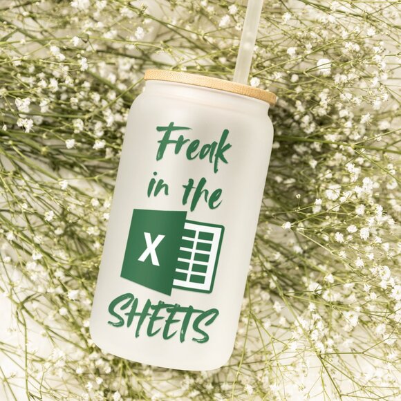 Freak In The Sheets Tumbler, Funny Excel Gift, Spreadsheet Lover Cup, Accountant - Picture 6 of 7